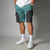 GREEN & CHARCOAL DUALTONE SHORTS