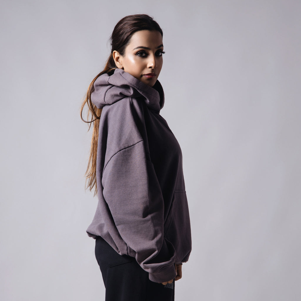 GREY ACID WASH HOODIE - Hophead