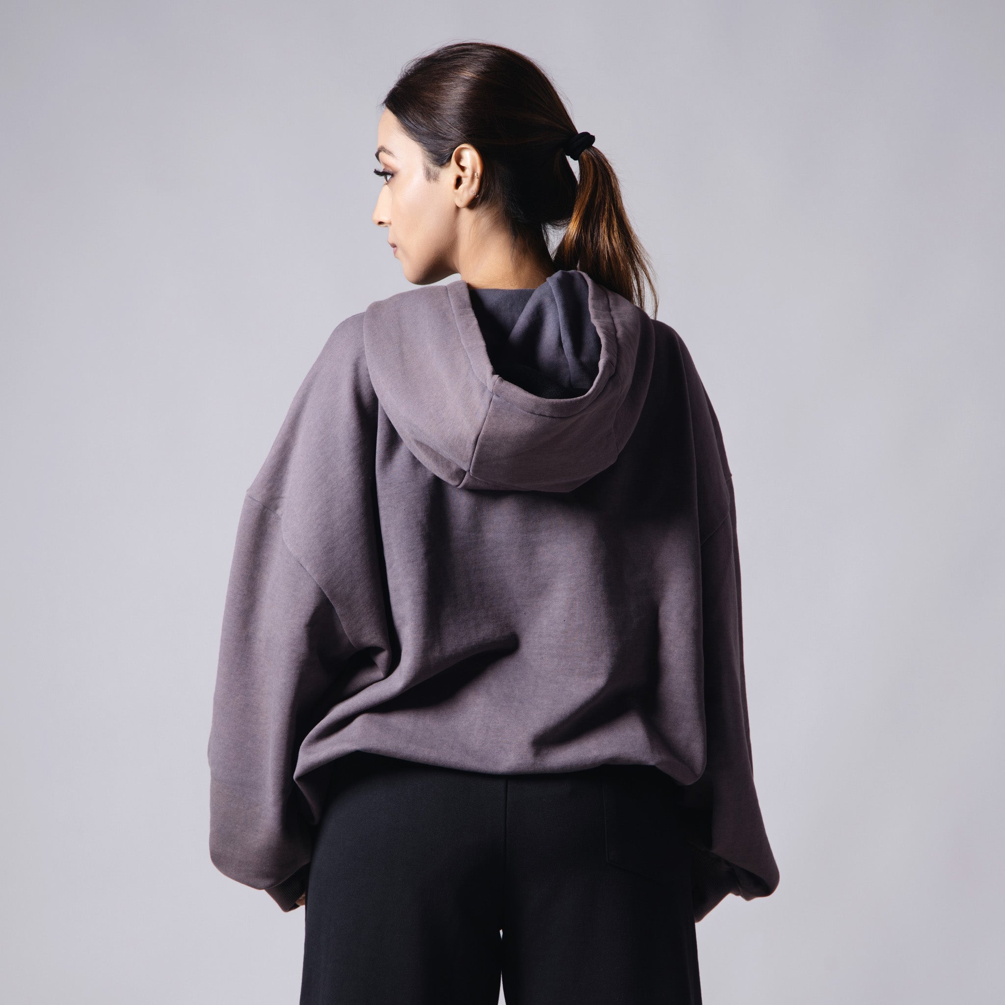 GREY ACID WASH HOODIE - Hophead