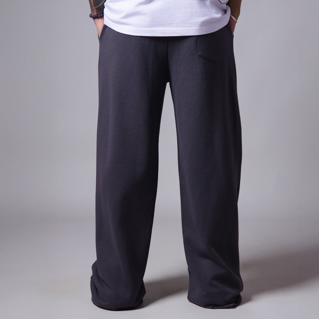 GREY BASIC HEAVY SWEATPANTS - Hophead