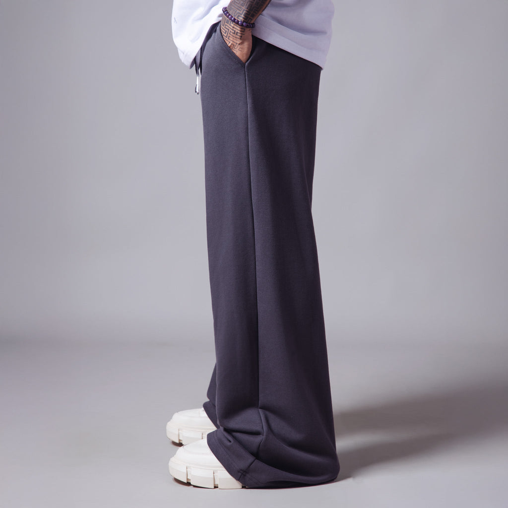 GREY BASIC HEAVY SWEATPANTS - Hophead