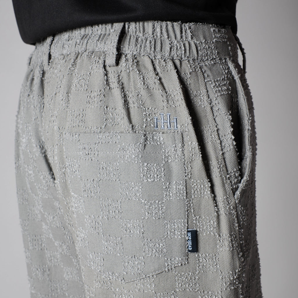 GREY CHECKERED ROOFING BOOT CUT DENIM - Hophead