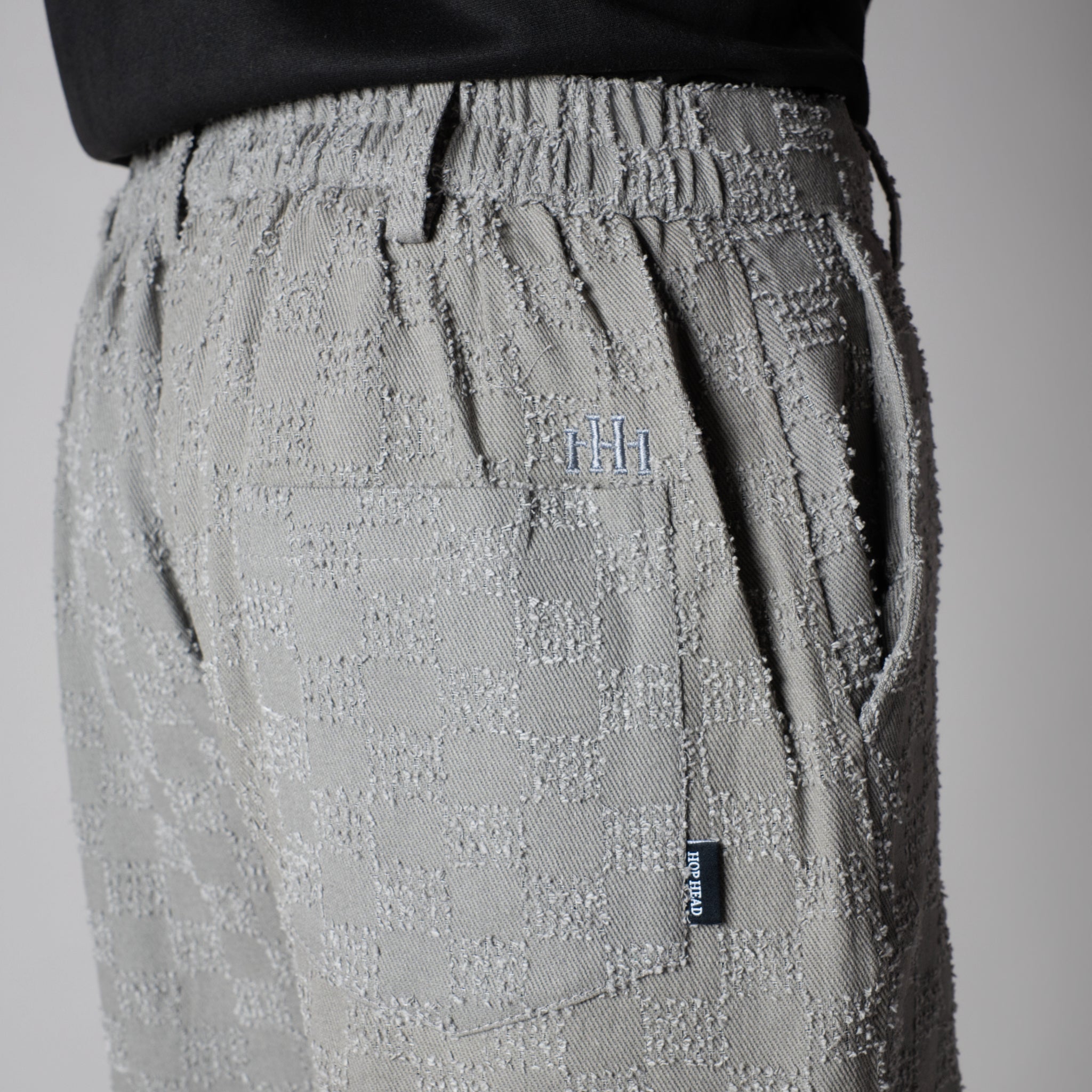 GREY CHECKERED ROOFING BOOT CUT DENIM - Hophead