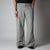 GREY CHECKERED ROOFING BOOT CUT DENIM