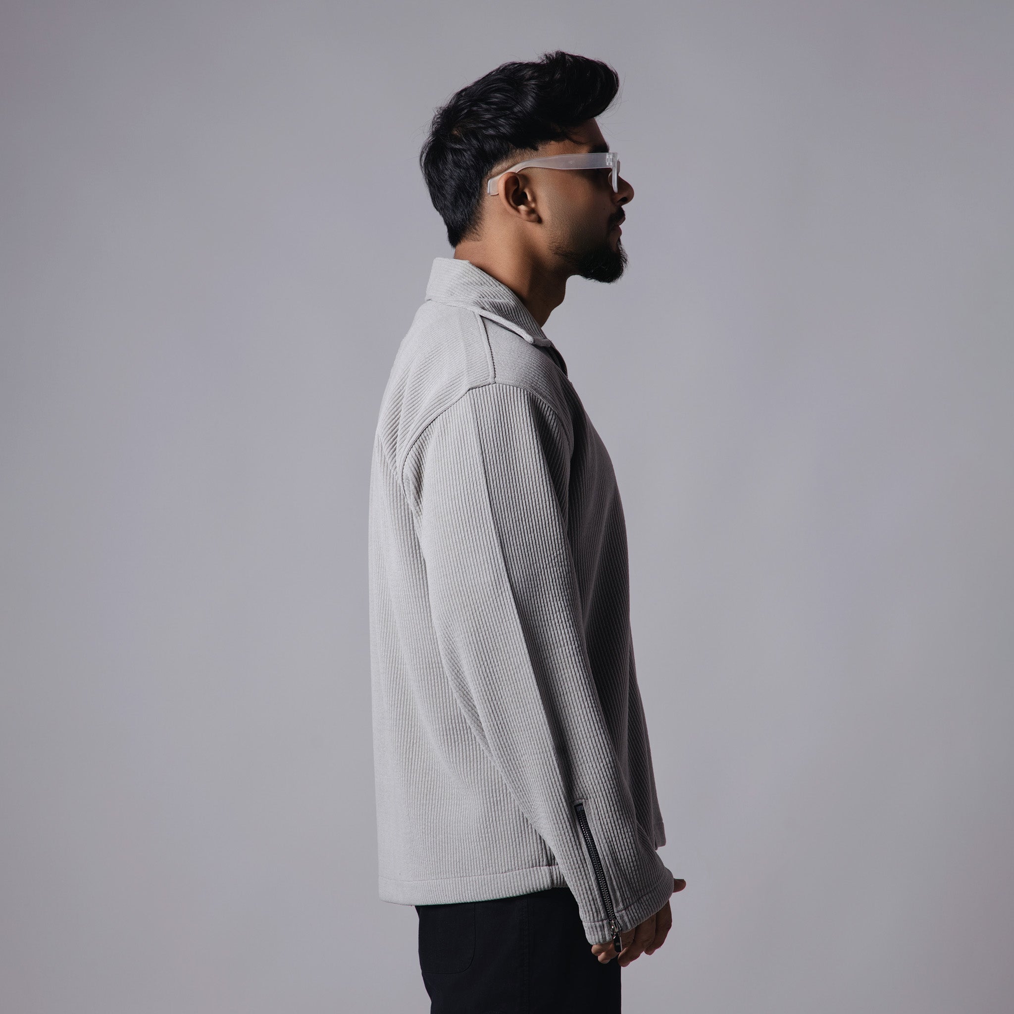 GREY CORDUROY ZIPPER - Hophead