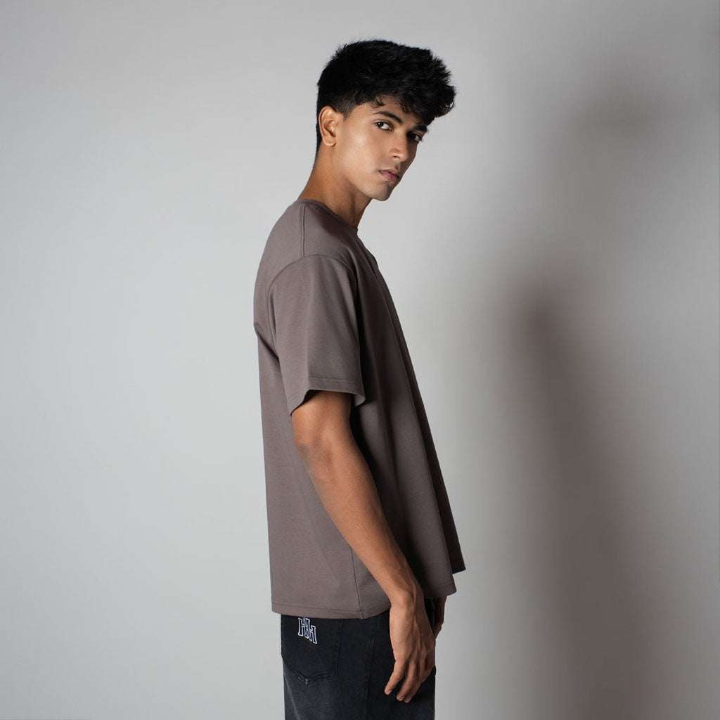 GREY CREW NECK T - SHIRT - Hophead