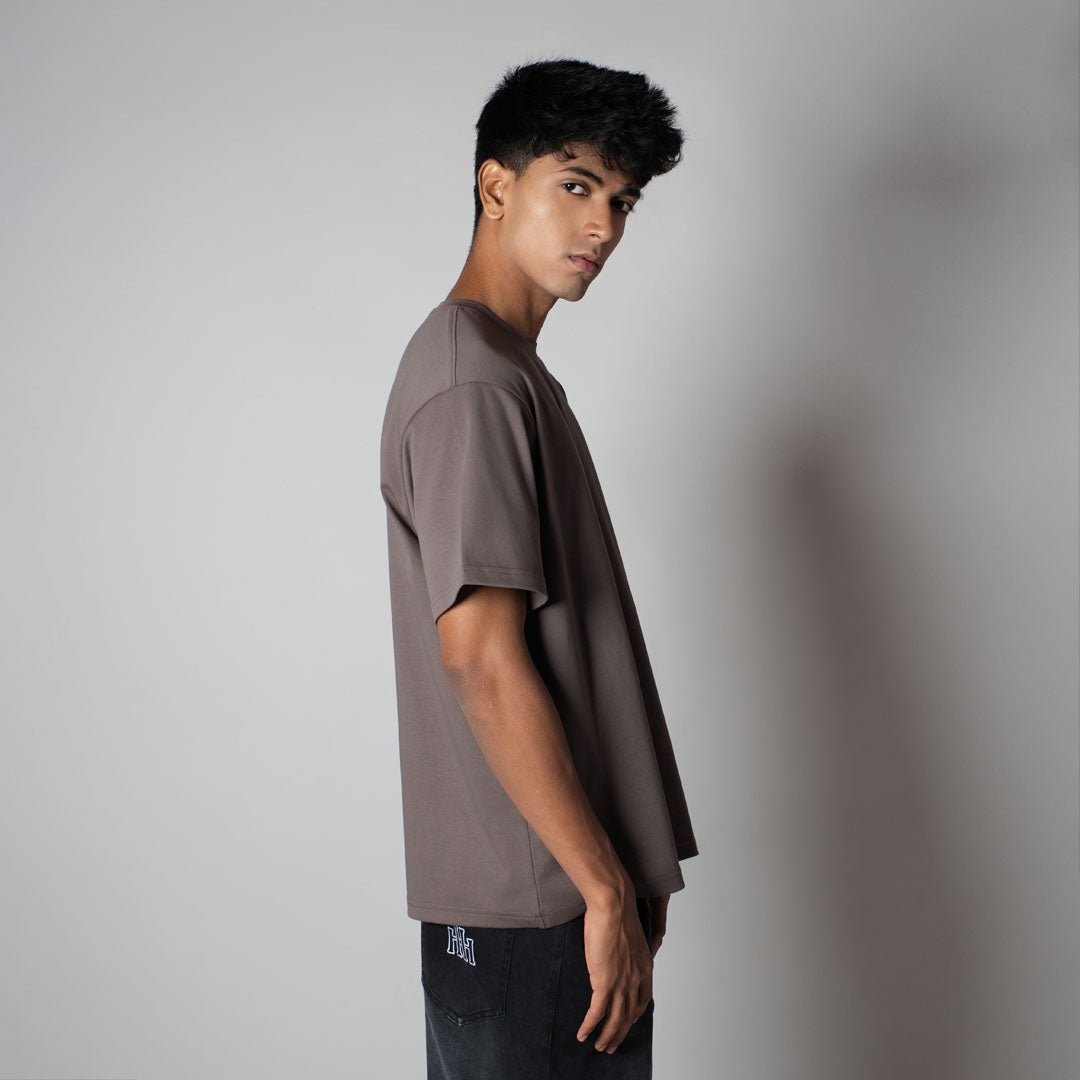 GREY CREW NECK T - SHIRT - Hophead