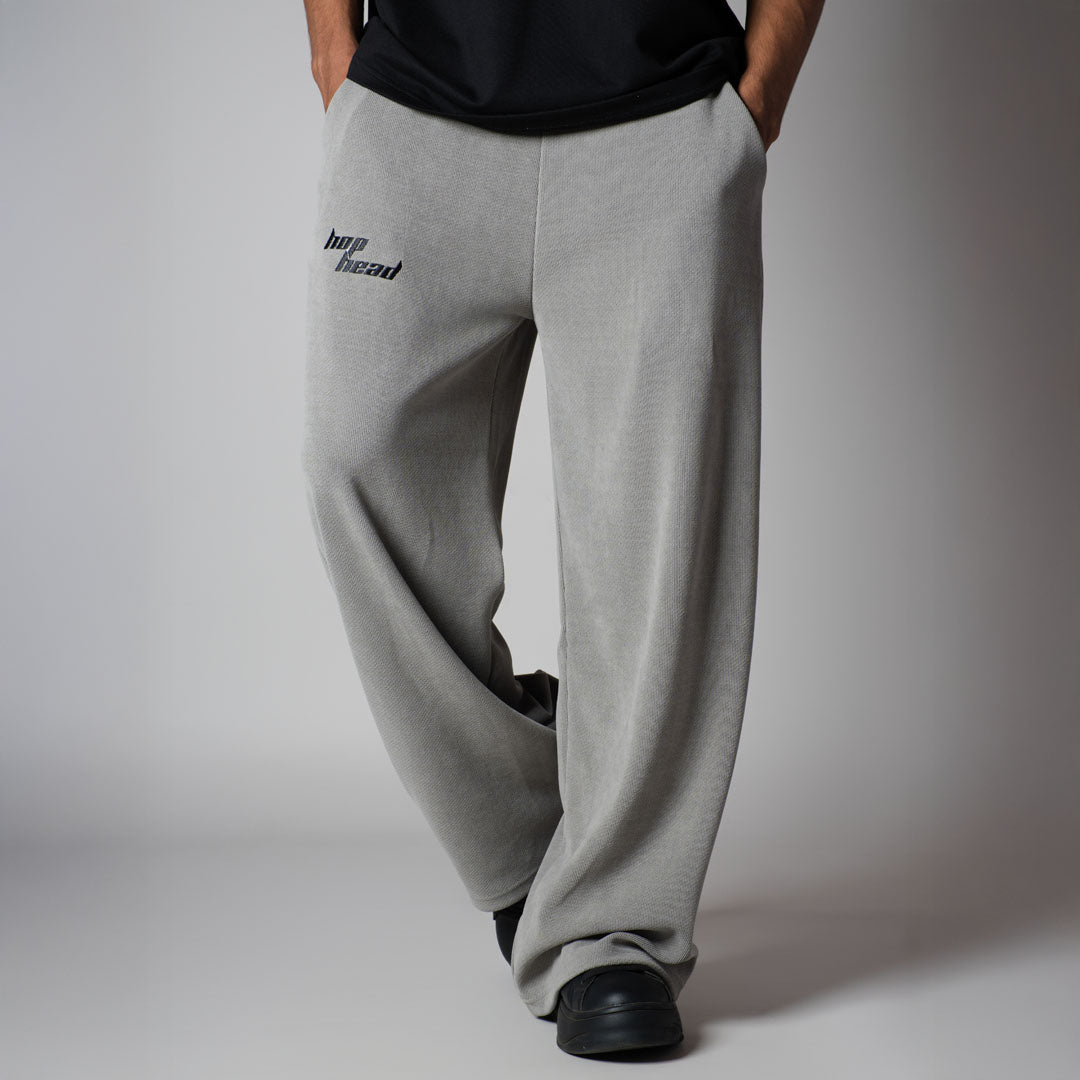 GREY KNITDRIP SWEATPANTS - Hophead