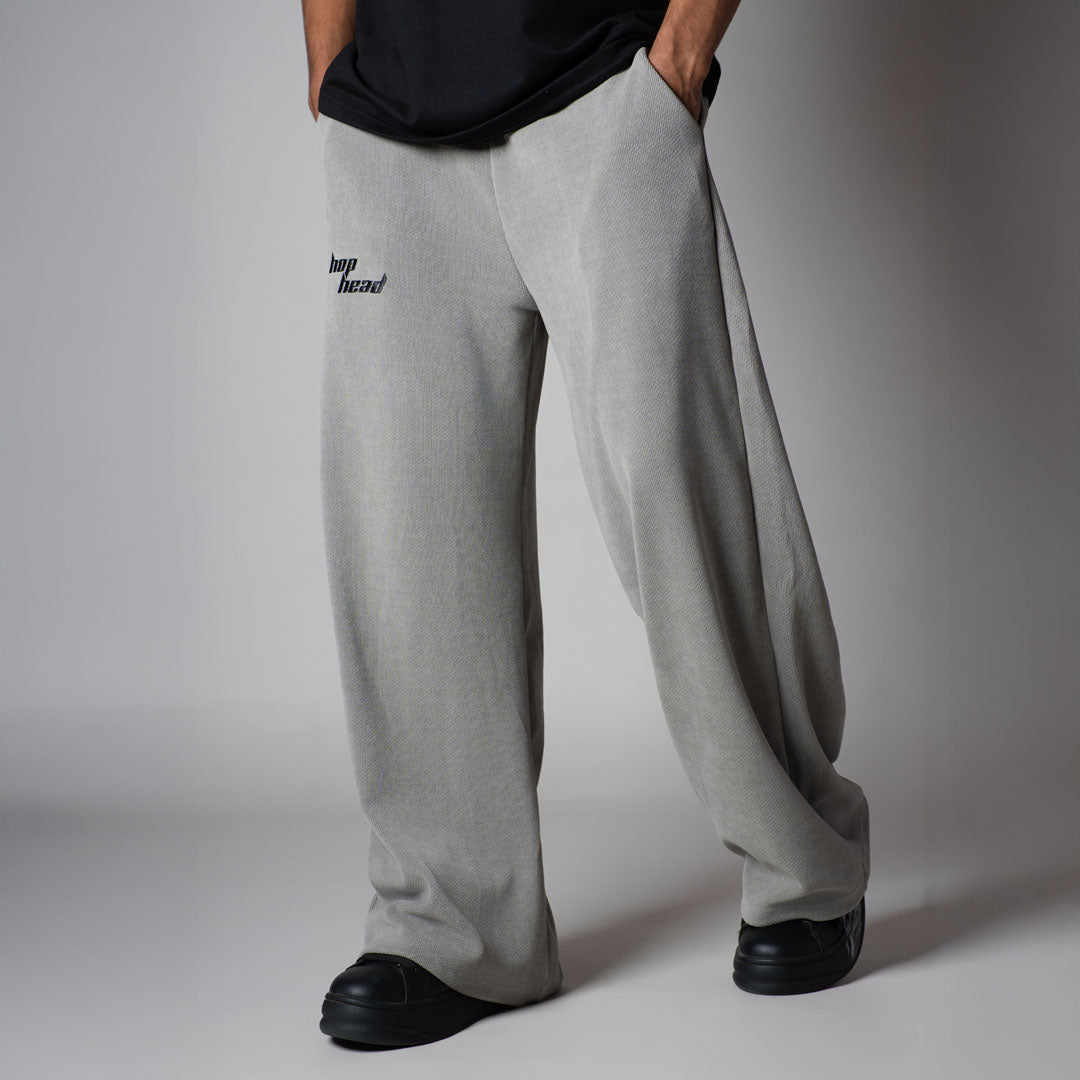 GREY KNITDRIP SWEATPANTS - Hophead