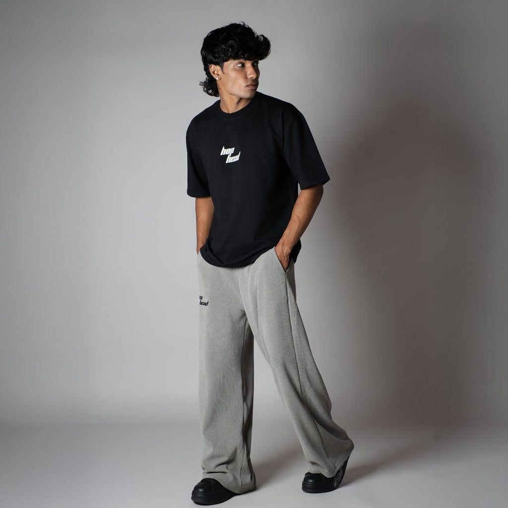 GREY KNITDRIP SWEATPANTS - Hophead