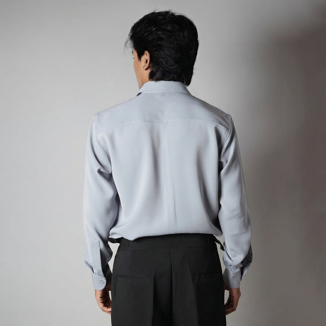 GREY KOREAN SHIRT - Hophead
