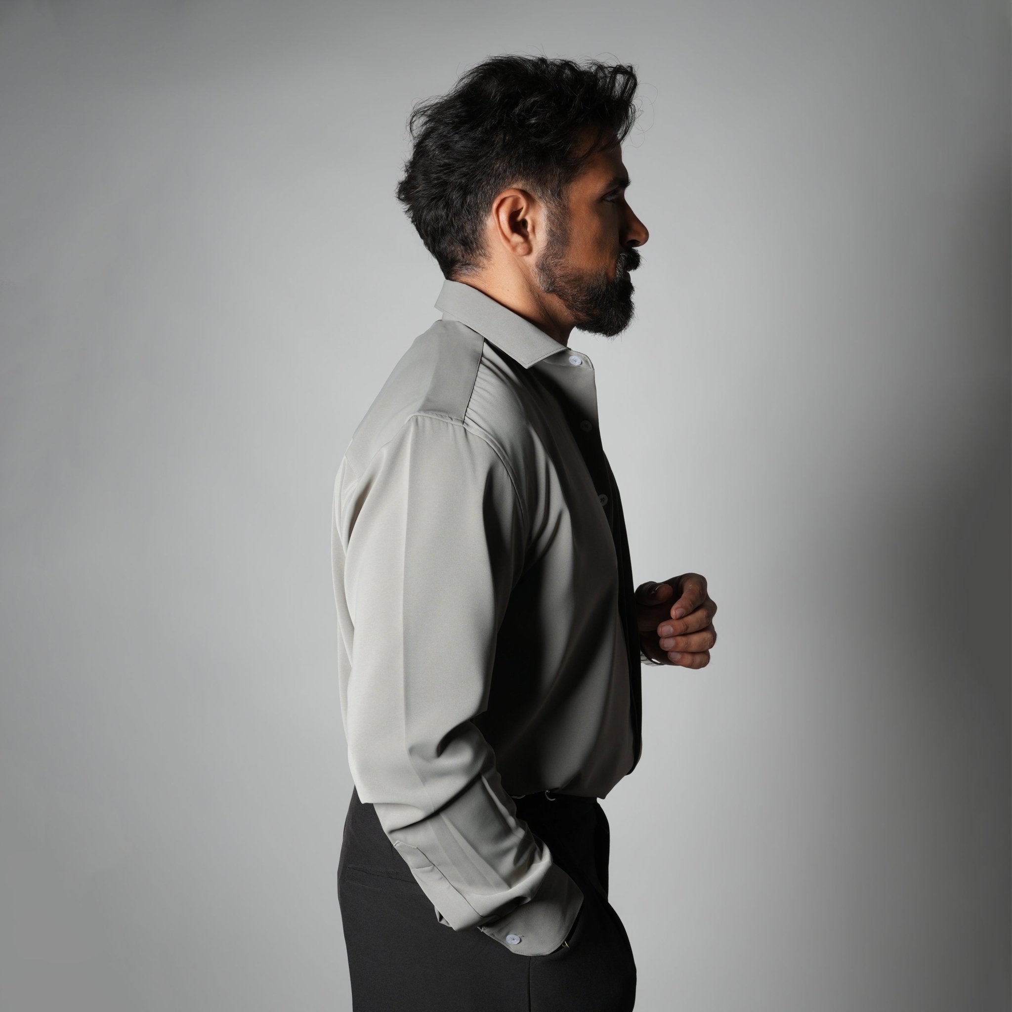 GREY KOREAN ULTRALITE SHIRT - Hophead