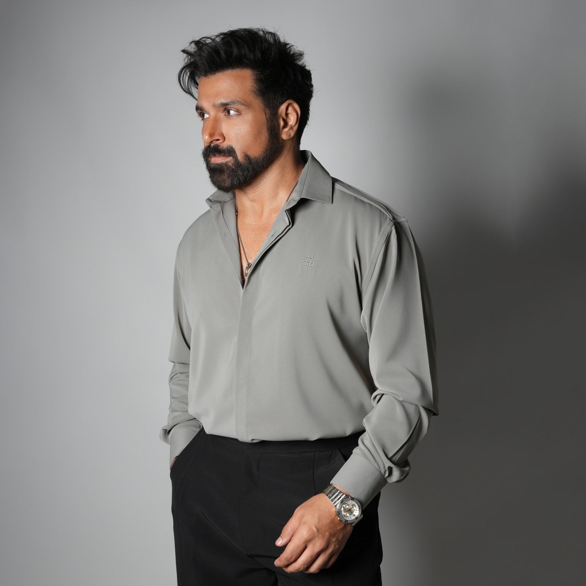 GREY KOREAN ULTRALITE SHIRT - Hophead