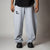 GREY MELANGE EXTREME BAGGY BASIC SWEATPANTS