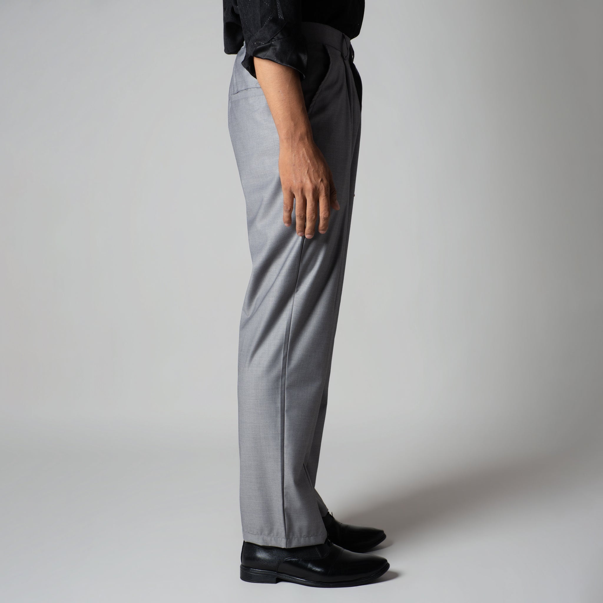 GREY MONO FIT TROUSER - Hophead