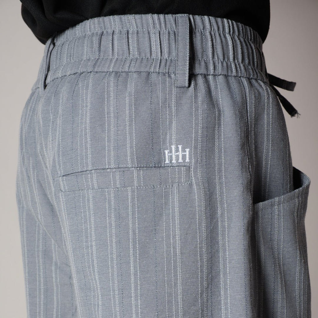 GREY PINSTRIPE WIDE PANTS - Hophead