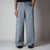 GREY PINSTRIPE WIDE PANTS