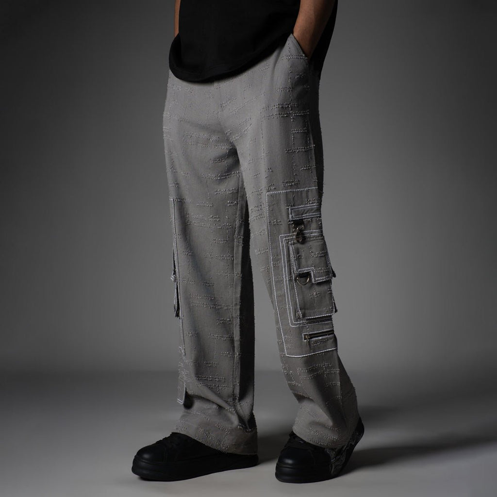 GREY POCKET DENIM CARGO - RDX - Hophead