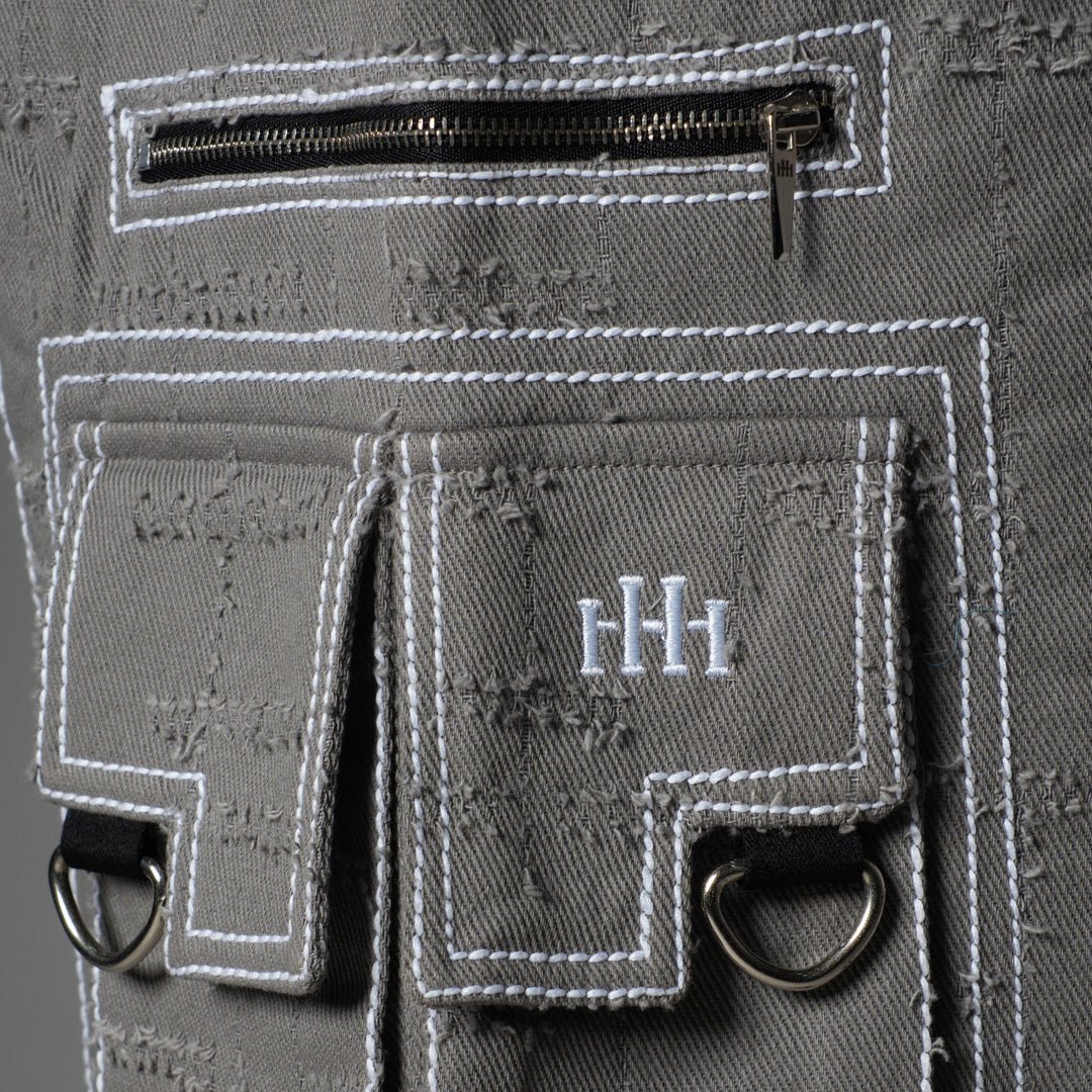 GREY POCKET DENIM CARGO - RDX - Hophead