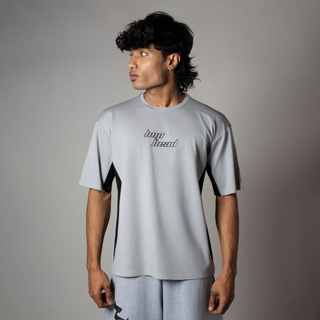 GREY SPLITPANEL T - SHIRT - Hophead