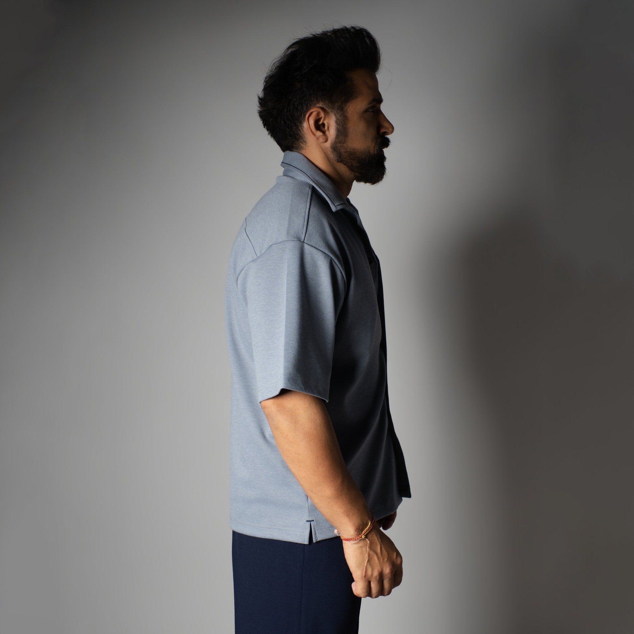 Iceblue Cuban Collar Shirt - Hophead