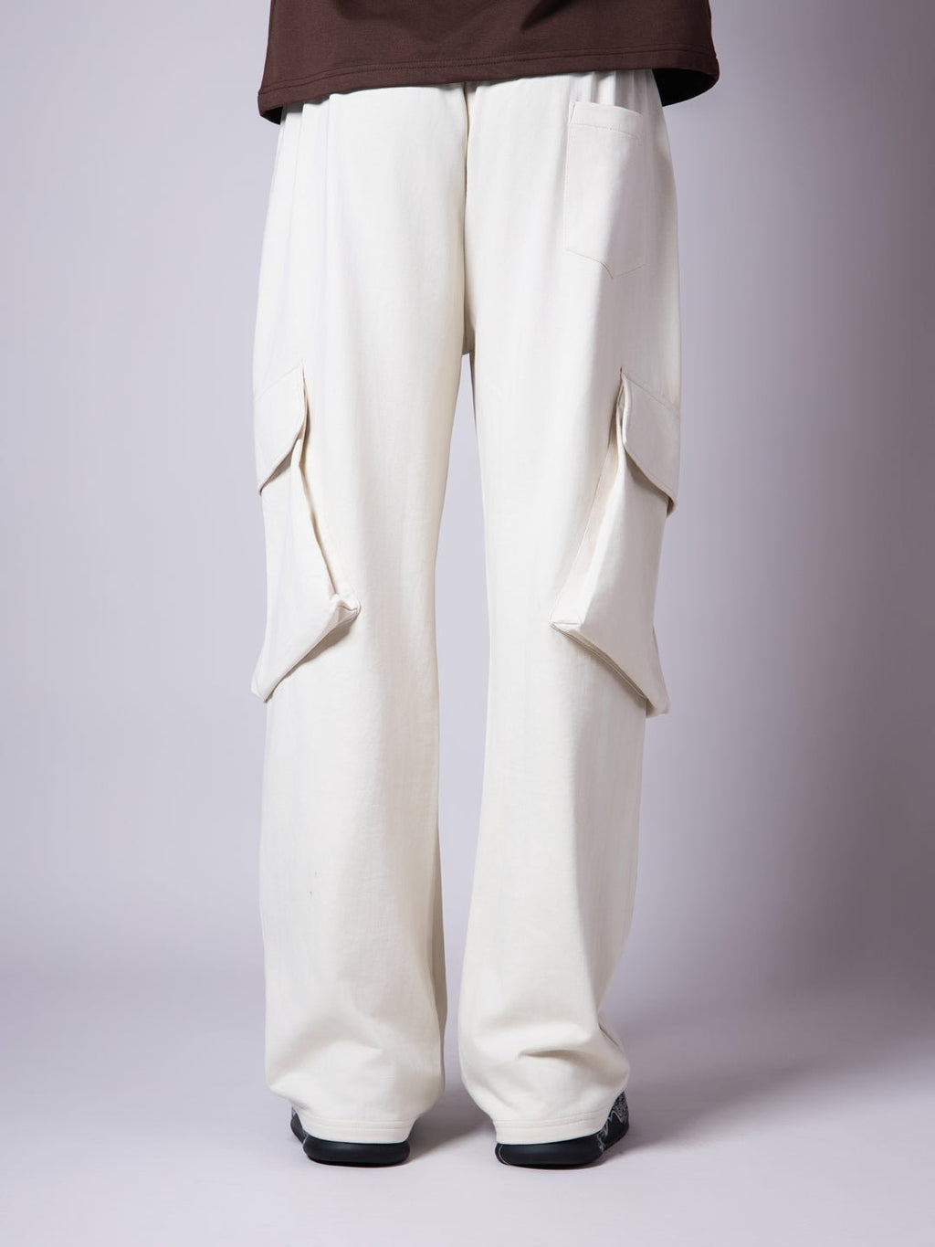 IVORY BIG POCKET EXTREME BAGGY SWEATPANTS - Hophead