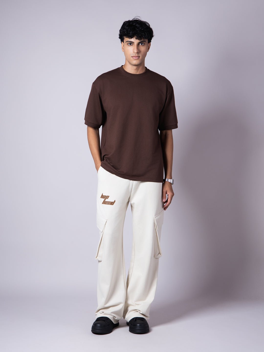 IVORY BIG POCKET EXTREME BAGGY SWEATPANTS - Hophead