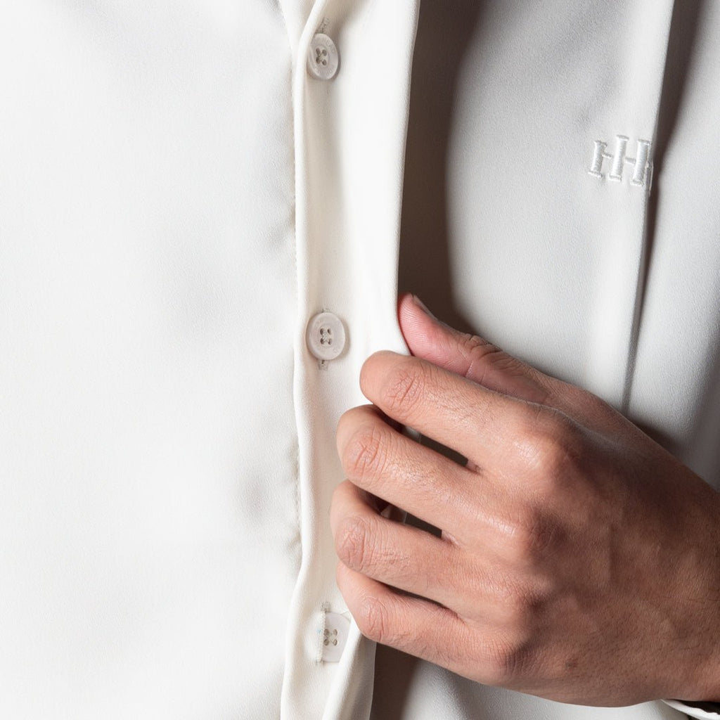 IVORY CHINESE COLLAR SHIRT - Hophead