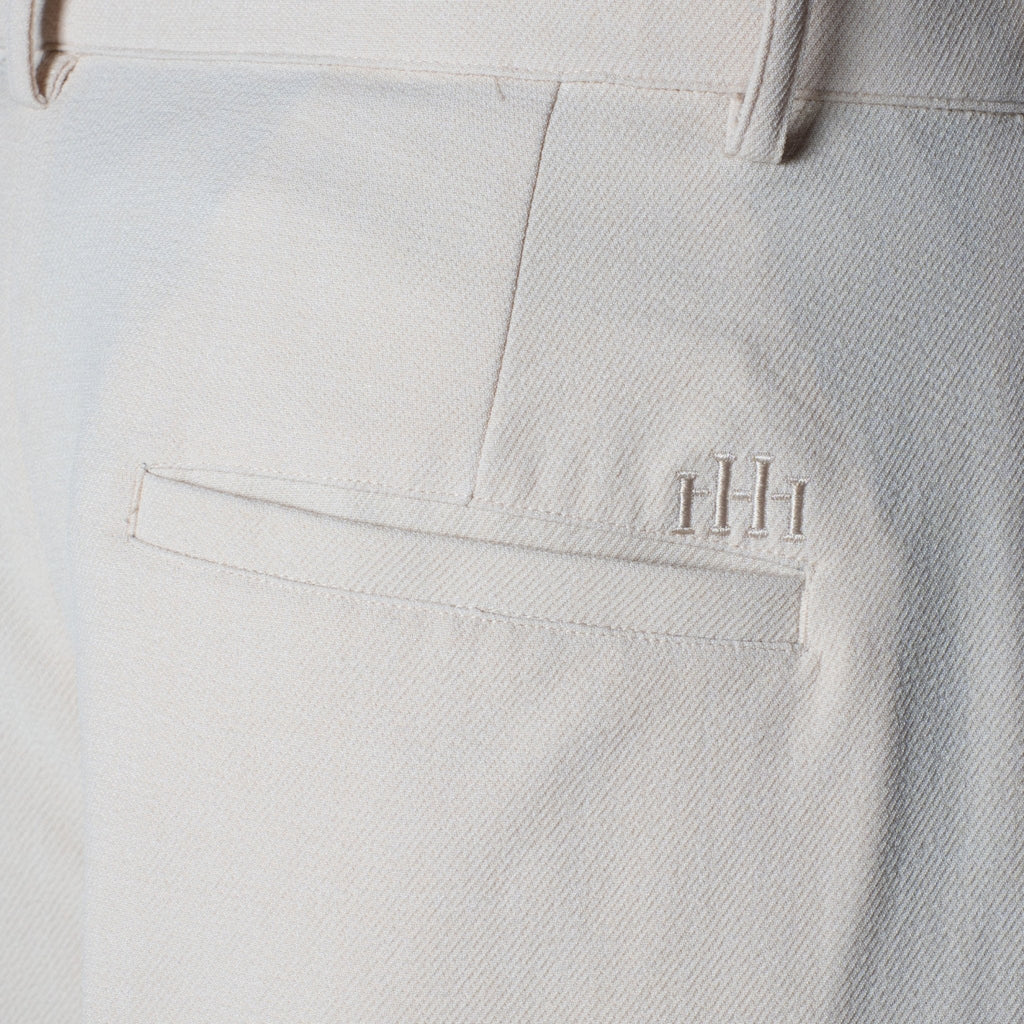 IVORY DOUBLE FLAP TROUSER - Hophead