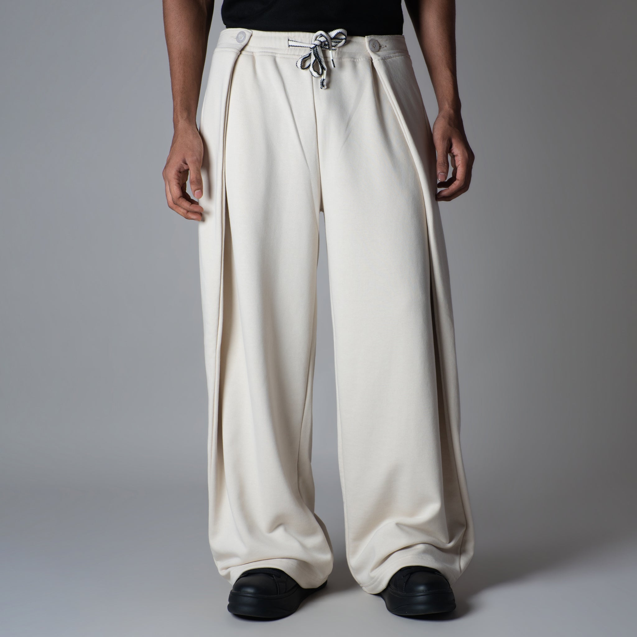IVORY EXTRA PANEL SWEATPANTS - Hophead