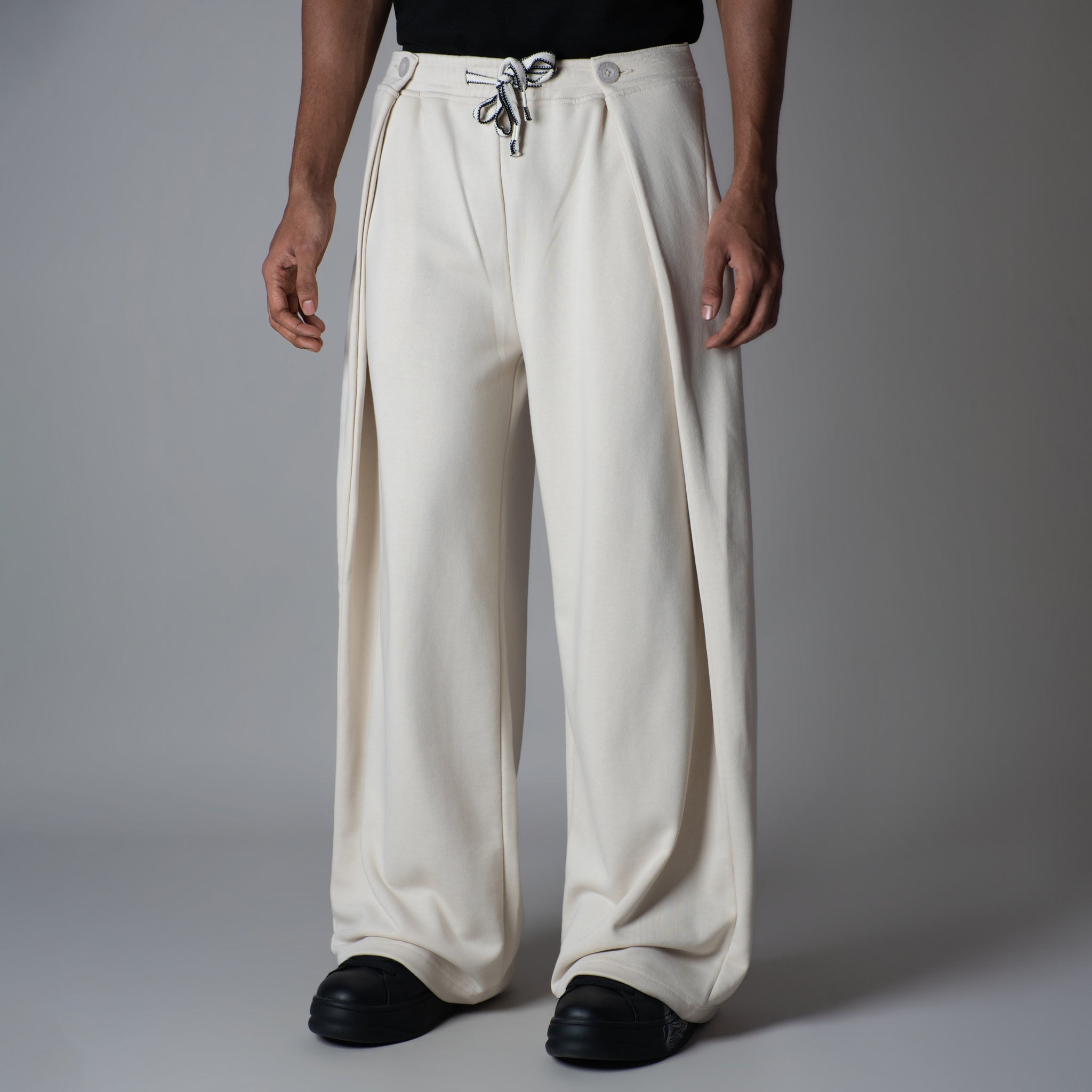 IVORY EXTRA PANEL SWEATPANTS - Hophead