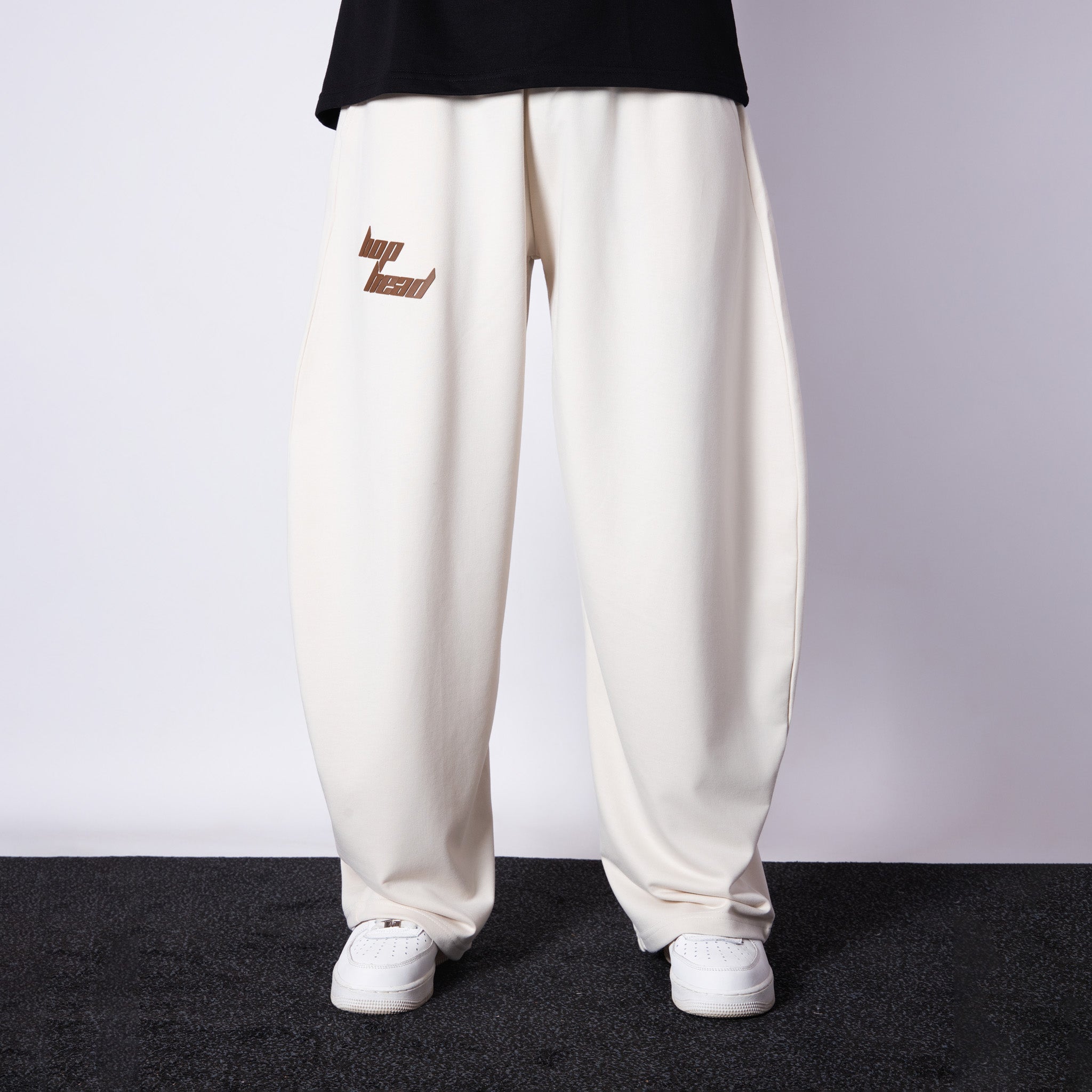 IVORY EXTREME BAGGY BASIC SWEATPANTS - Hophead