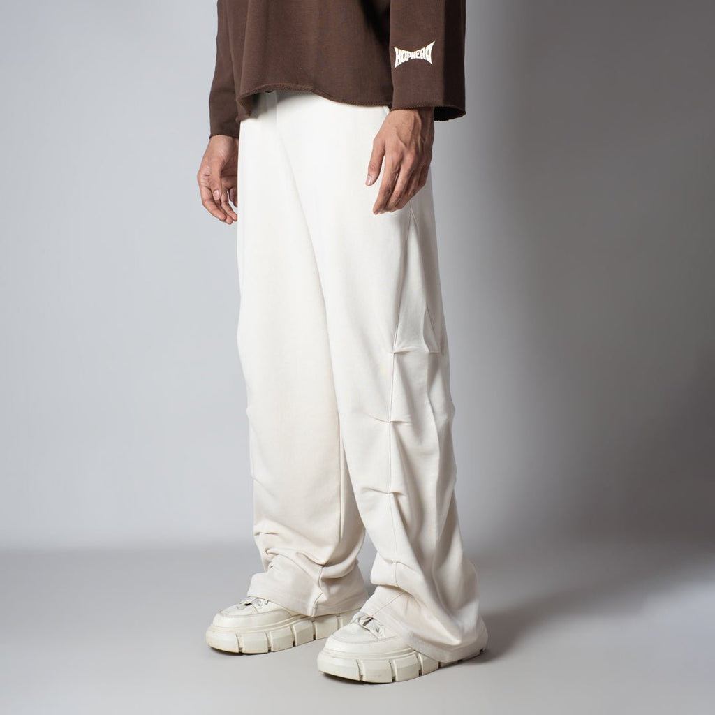 IVORY FIVE TUCKS SWEATPANTS - Hophead