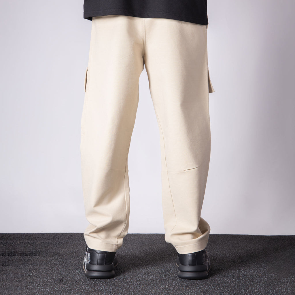 IVORY FRONT POCKET COTTON CARGO - Hophead