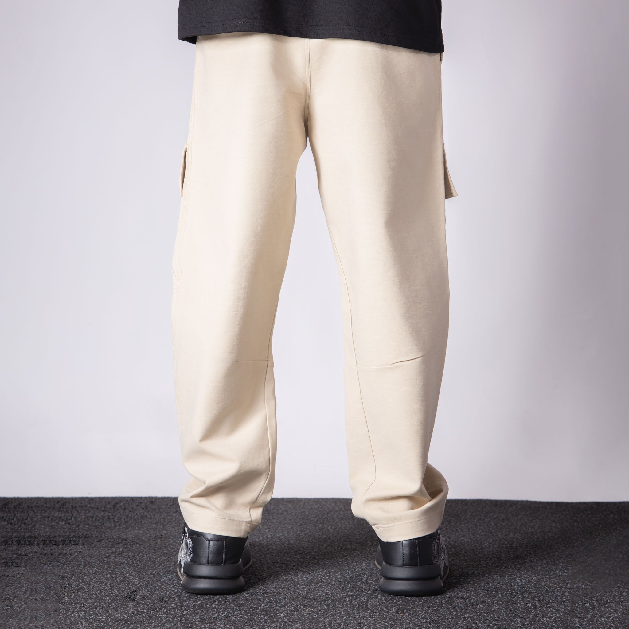 IVORY FRONT POCKET COTTON CARGO - Hophead