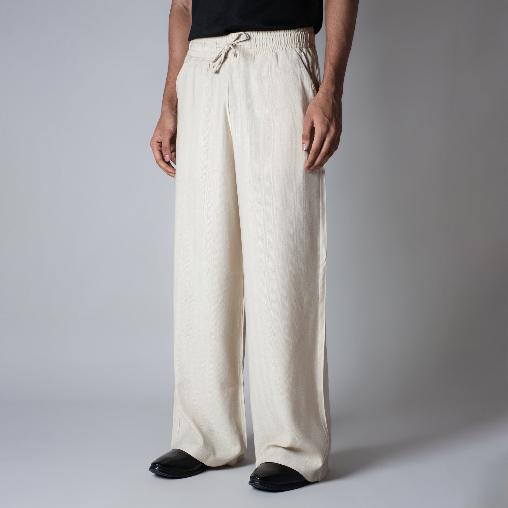 IVORY HAZE FLOW FABRIC PANT - Hophead