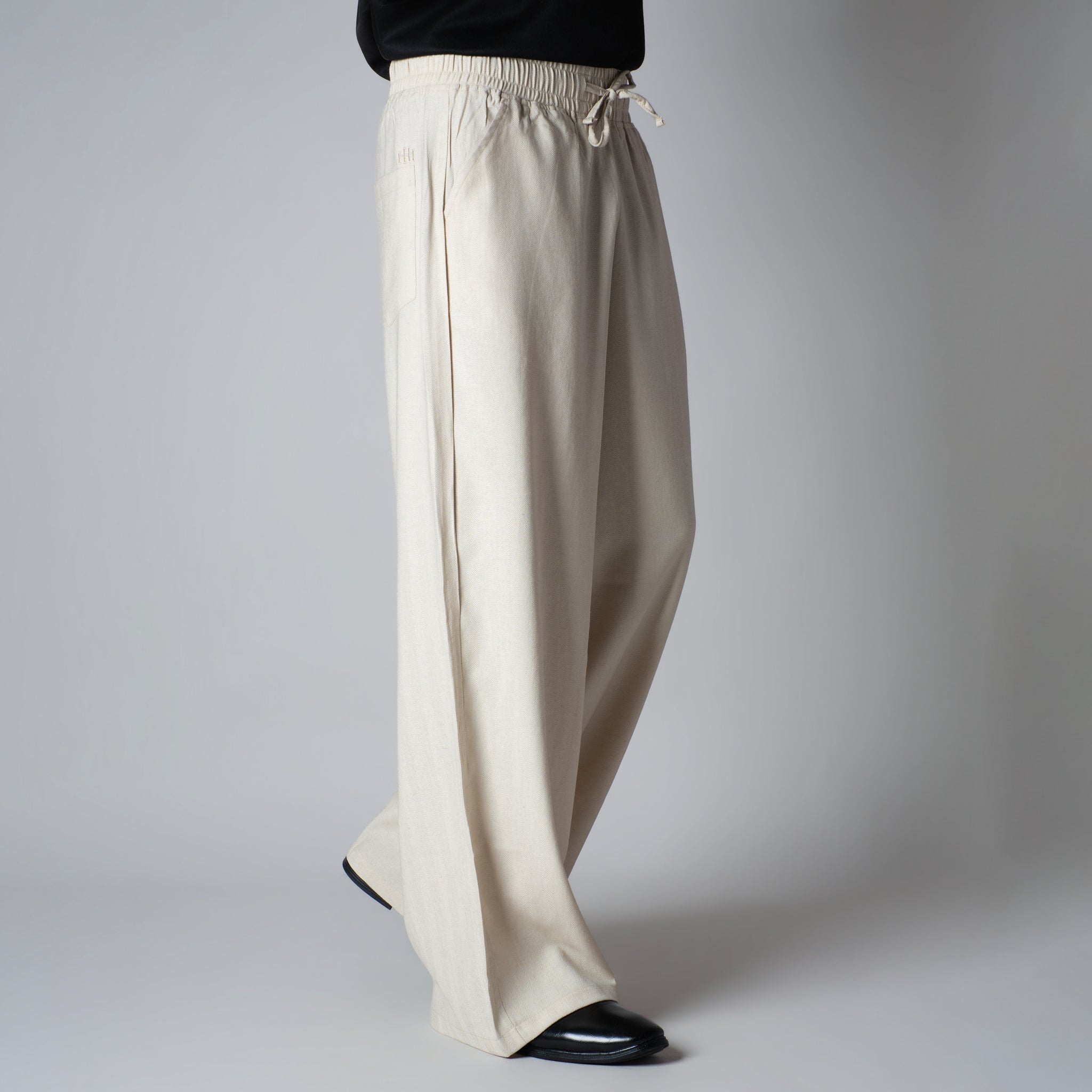 IVORY HAZE FLOW FABRIC PANT - Hophead