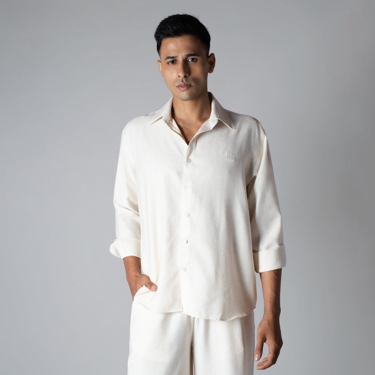 IVORY HAZE FLOW FABRIC SHIRT - Hophead