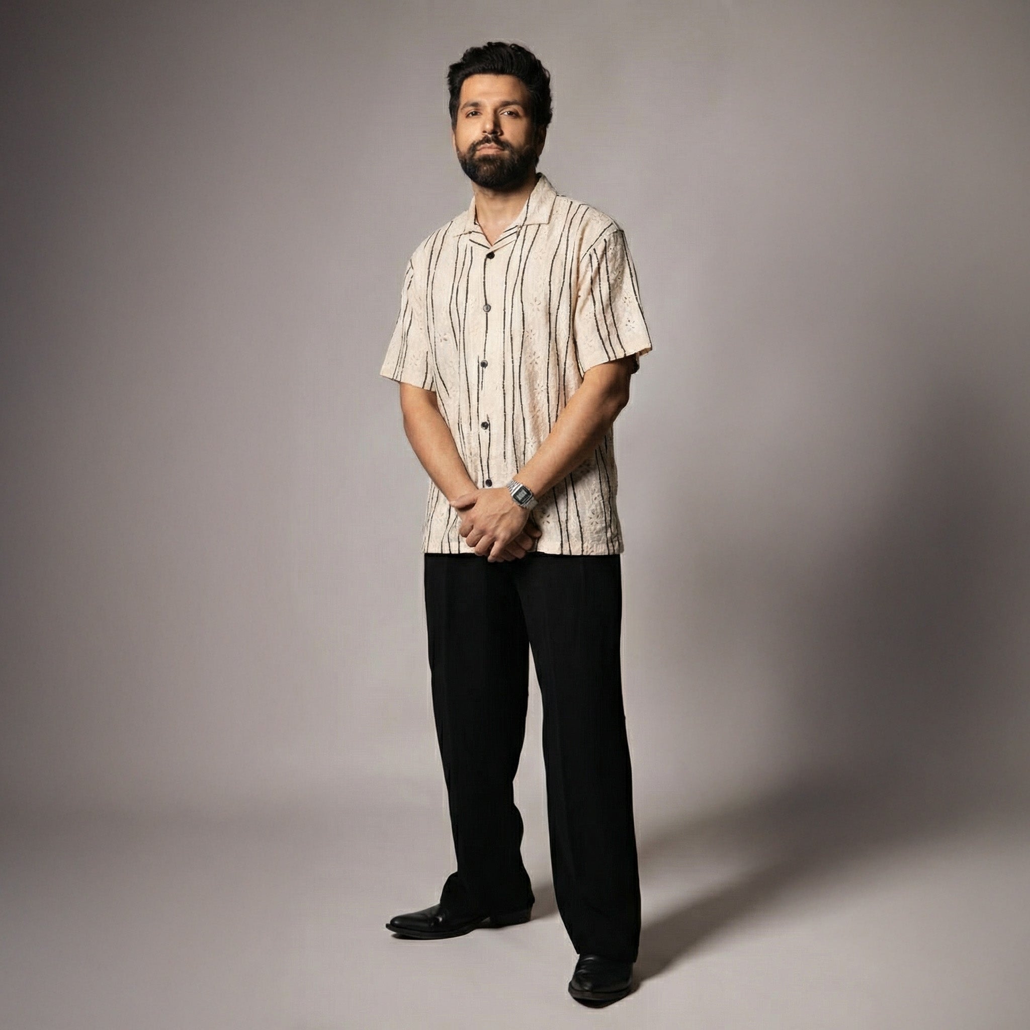 IVORY MESH LINE SHIRT - Hophead