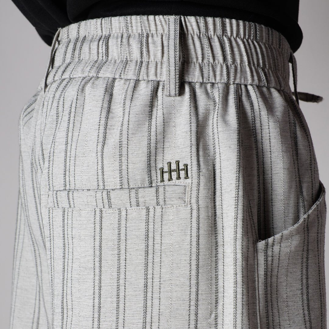 IVORY PINSTRIPE WIDE PANTS - Hophead