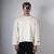 IVORY RAW EDGE SWEATSHIRT