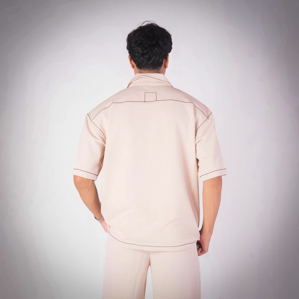 IVORY STITCHLINE CUBAN SHIRT - Hophead