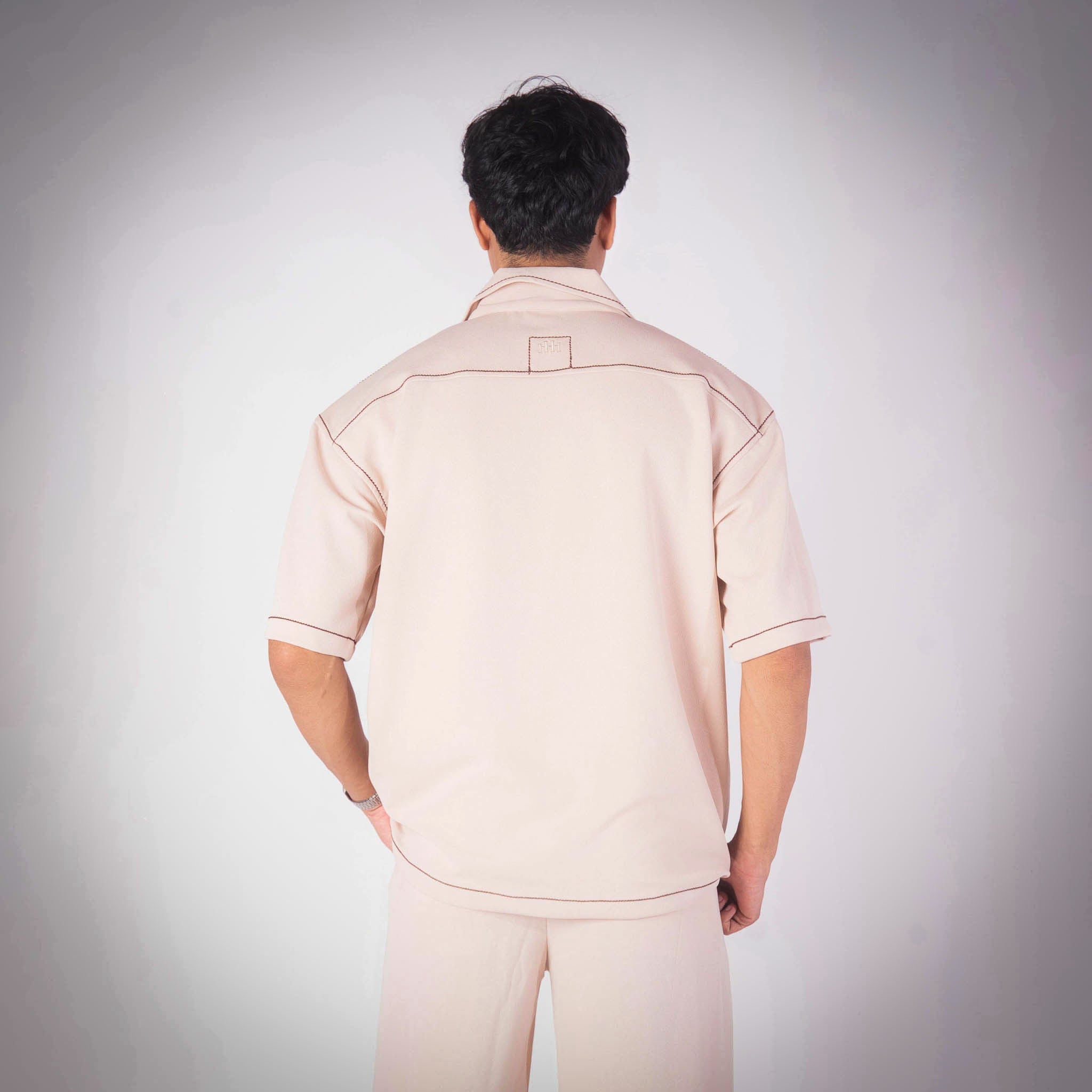 IVORY STITCHLINE CUBAN SHIRT - Hophead