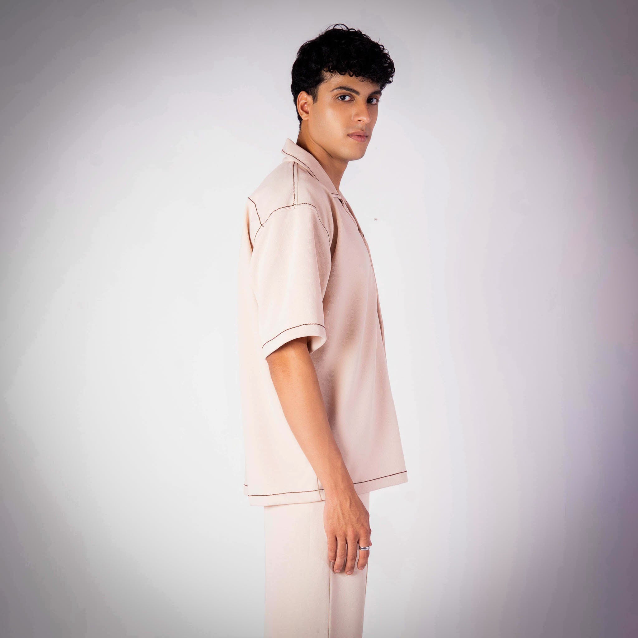 IVORY STITCHLINE CUBAN SHIRT - Hophead