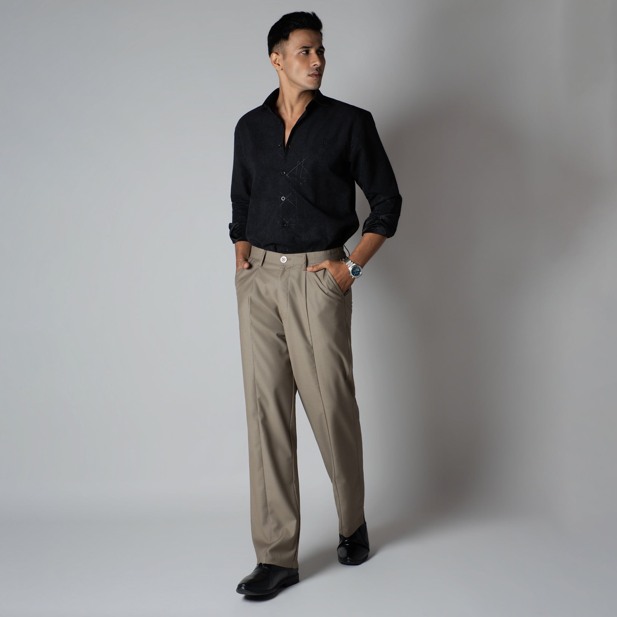 KHAKI MONO FIT TROUSER - Hophead