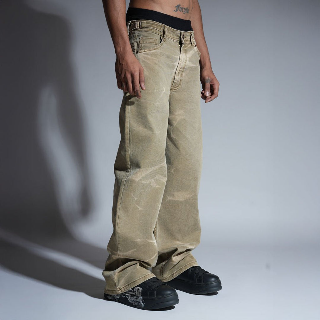 KHAKI WAVES DENIM - Hophead