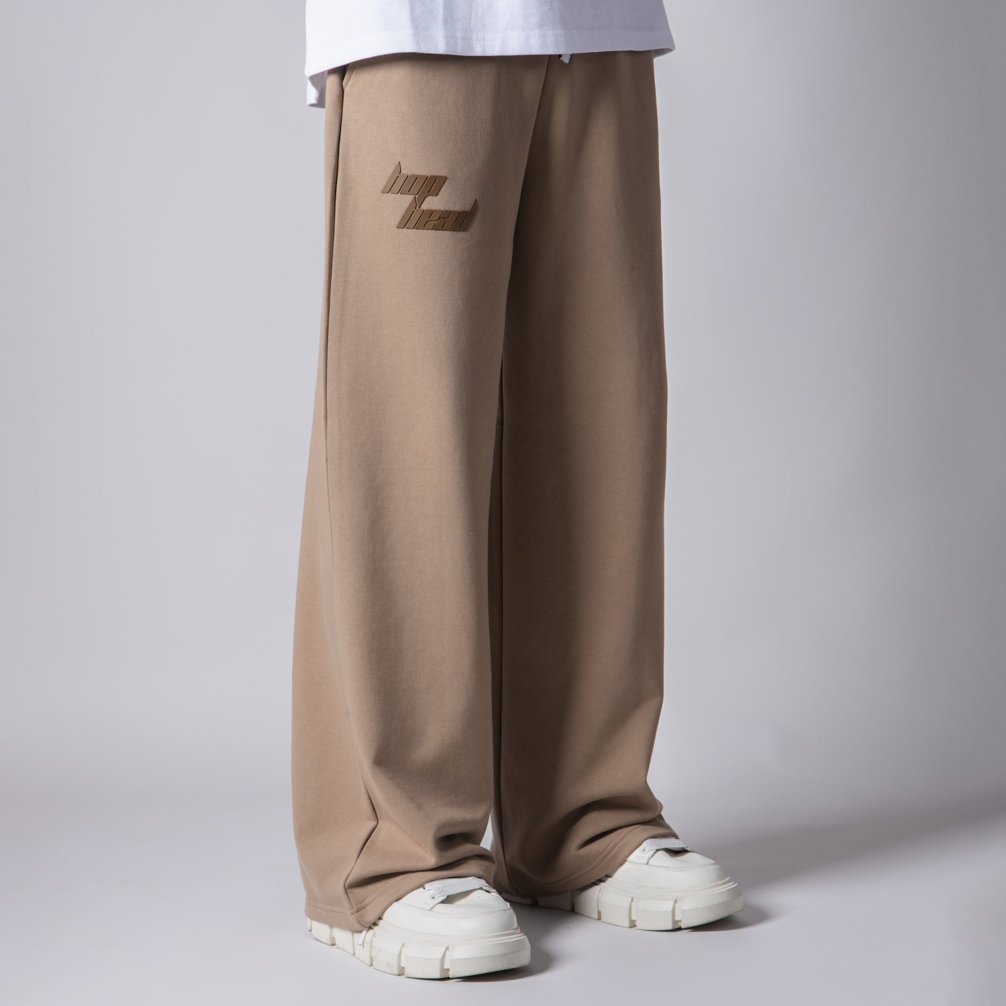 LIGHT BROWN BASIC HEAVY SWEATPANTS - Hophead
