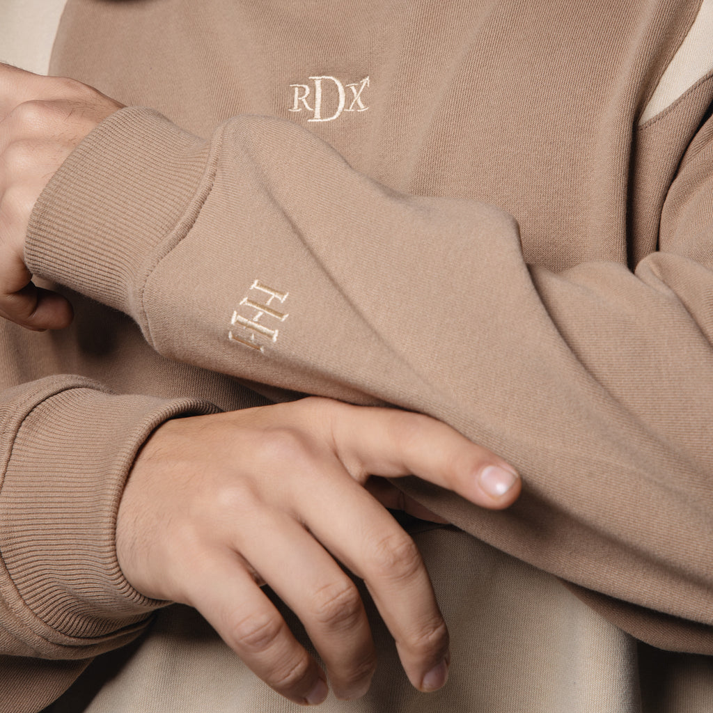 LIGHT BROWN CUT & SEW HOODIE - Hophead