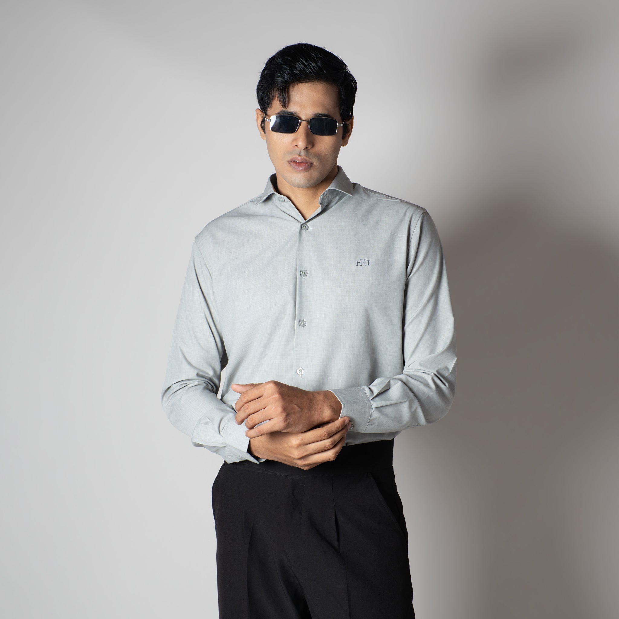 LIGHT GREY CHIC SHIRT - Hophead