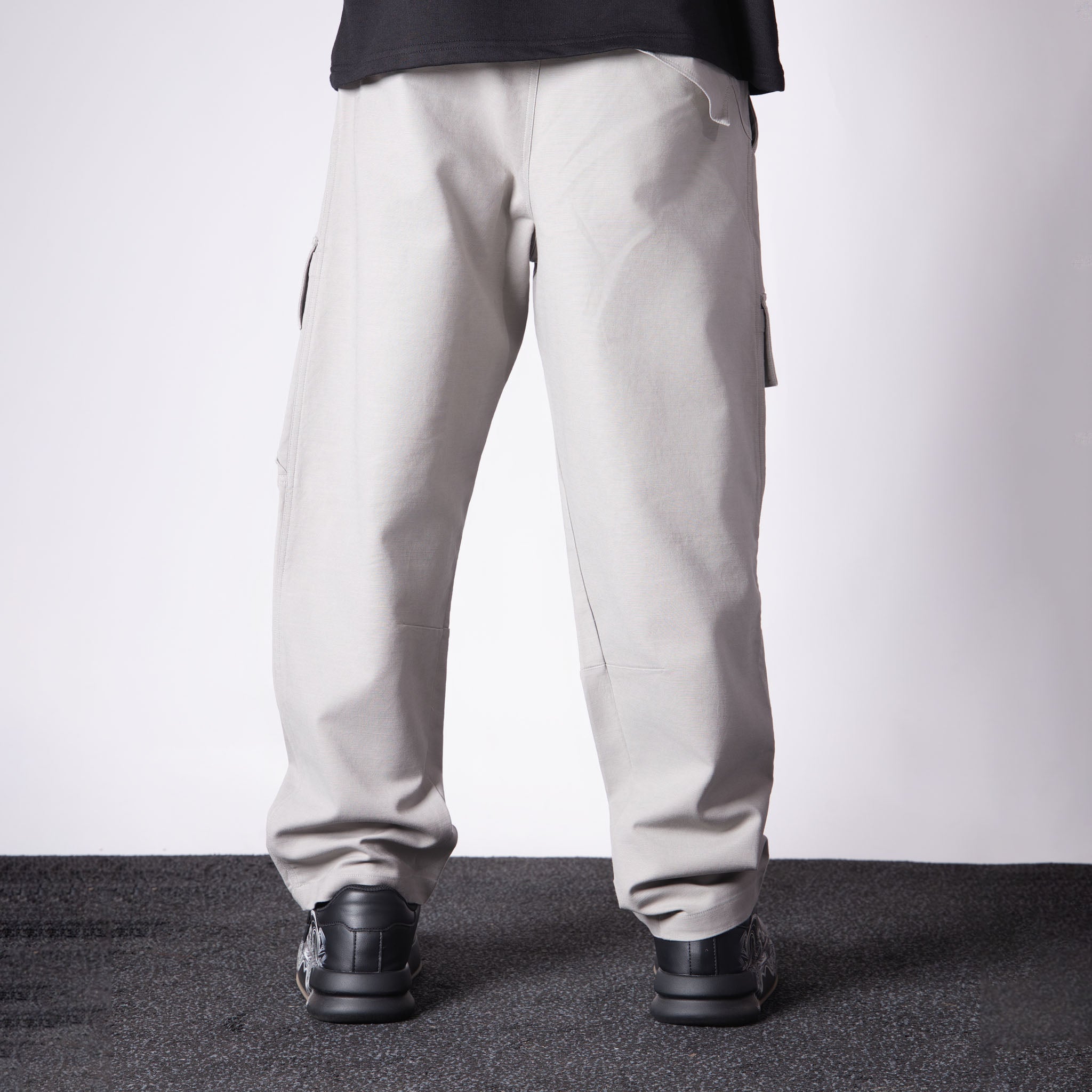 LIGHT GREY FRONT POCKET COTTON CARGO - Hophead